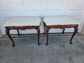 Marbletop tables vinrage