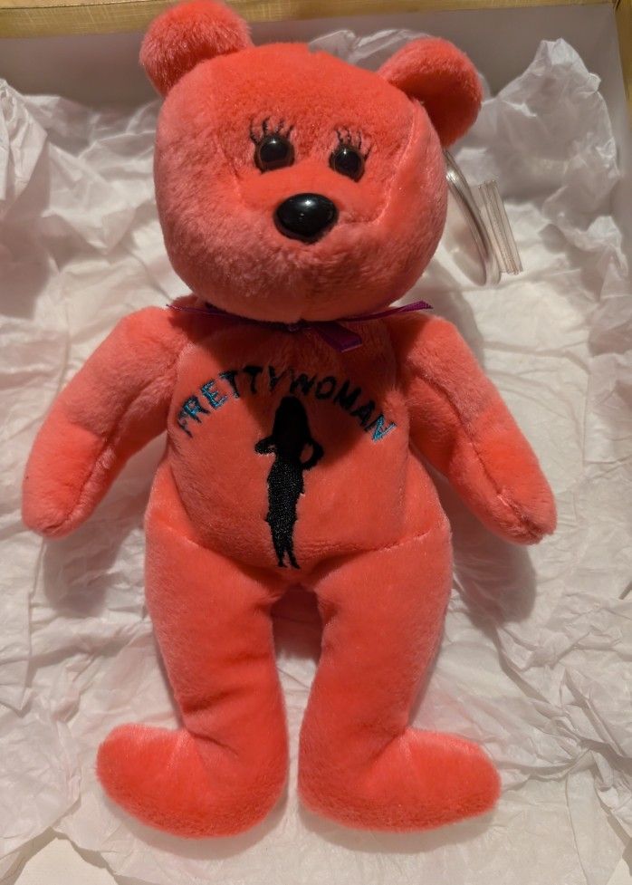 NEW 1999 Celebrity Bear JC Bears Star #38 Julia Roberts Pretty Woman Teddy 9" Plush
