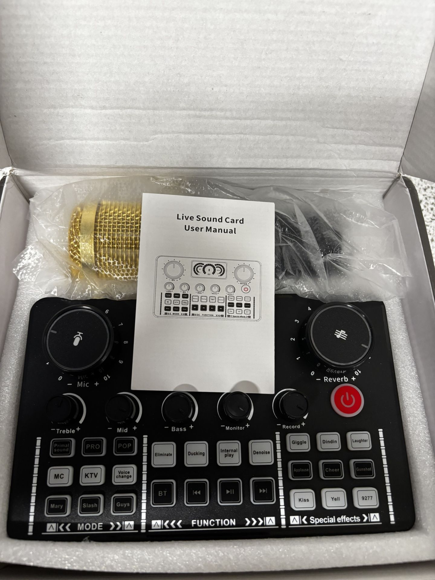Professional live sound card