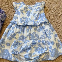 Carter Toddle Girl 12M Dress Blue