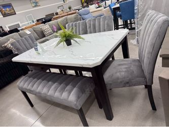 6pc Dining Set 🔥 Take it home with only $50 down