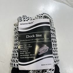 1/2” 15 ft Amarine Made Double Braided dock line