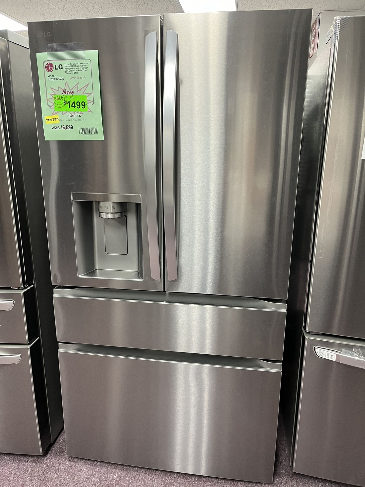 LG Open Box 4 Door Refrigerator With 1 Year Warranty Delivery Service