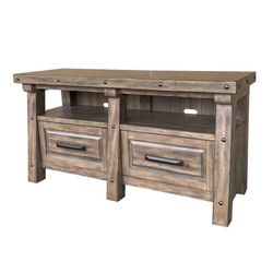 76" Lodge TV Stand, Credenza, Sideboard, Serve...