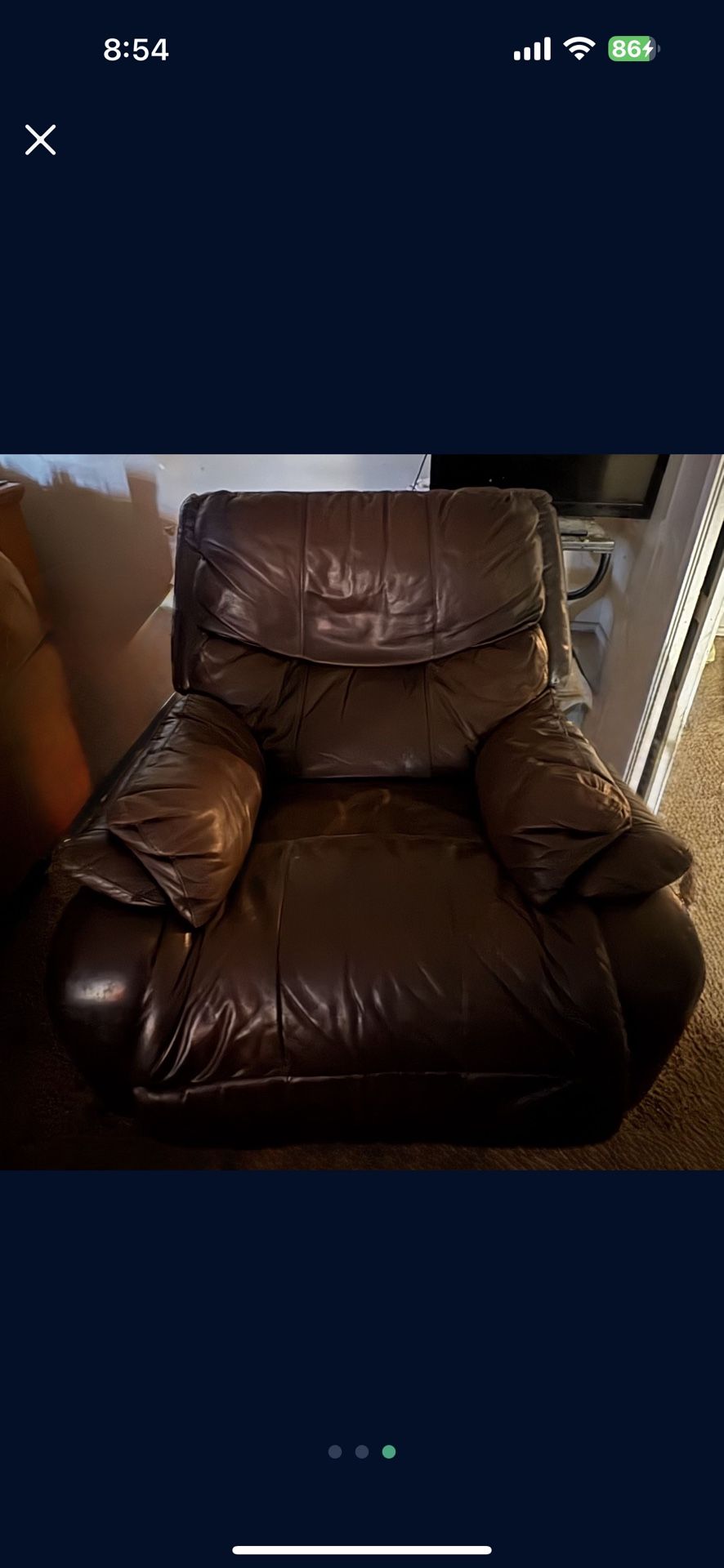 Dark Brown Recliner