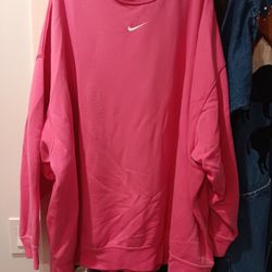 Womans Pink Nike Sweatshirt X Large 