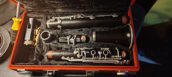 Vintage 1960 Noblet Paris Wood Clarinet, Serial #16156