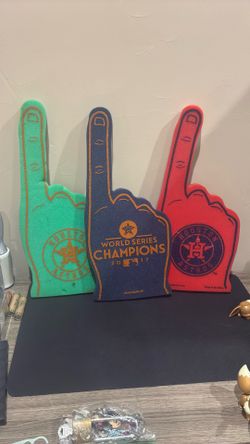 Houston Astros World Series Champions Foam Fingers 