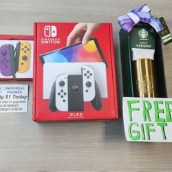 NINTENDO SWITCH OLED CONSOLE NEW IN BOX $1 DOWN TODAY REST IN PAYMENTS.NO CREDIT CHECK 