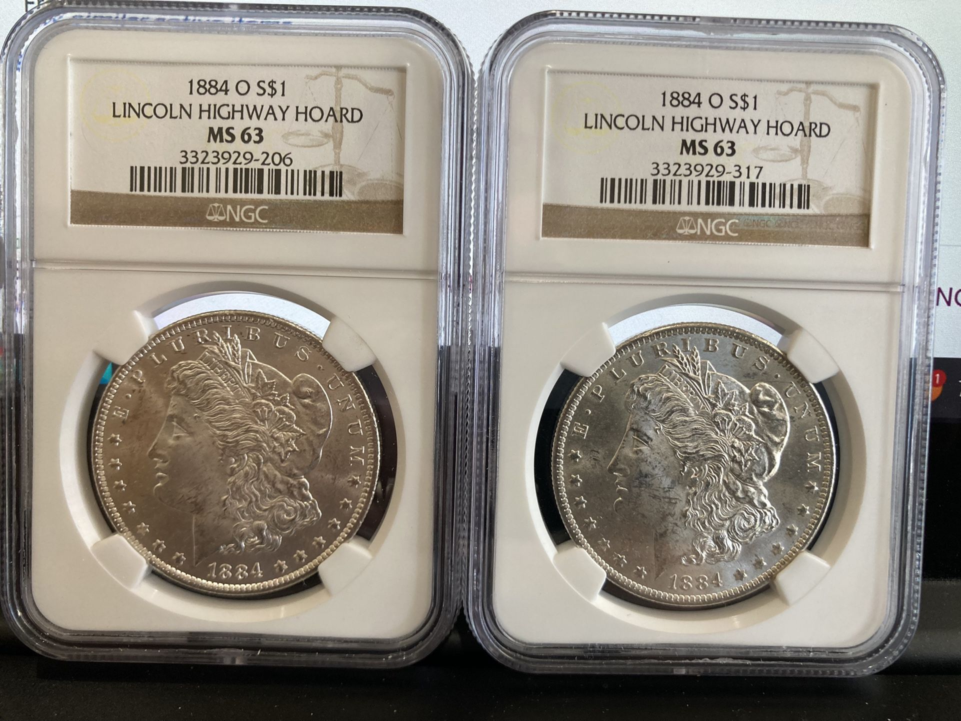 1884 O Morgan Silver Dollar Ngc Ms63 