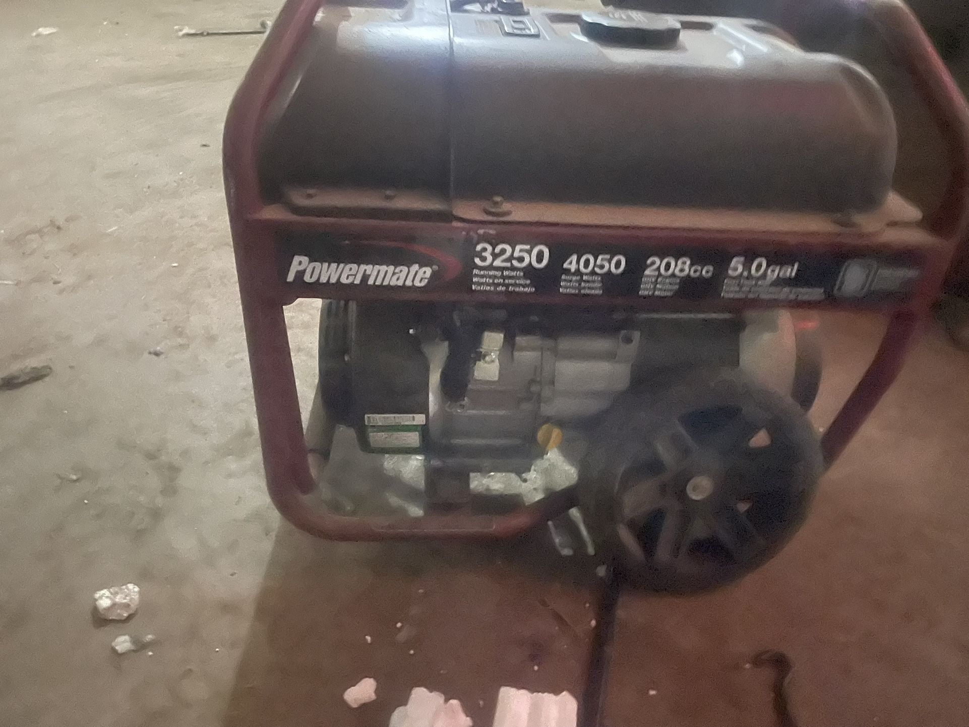 POWERMATE 4500W PORTABLE GENERATOR (50ST), ELECTRIC-START