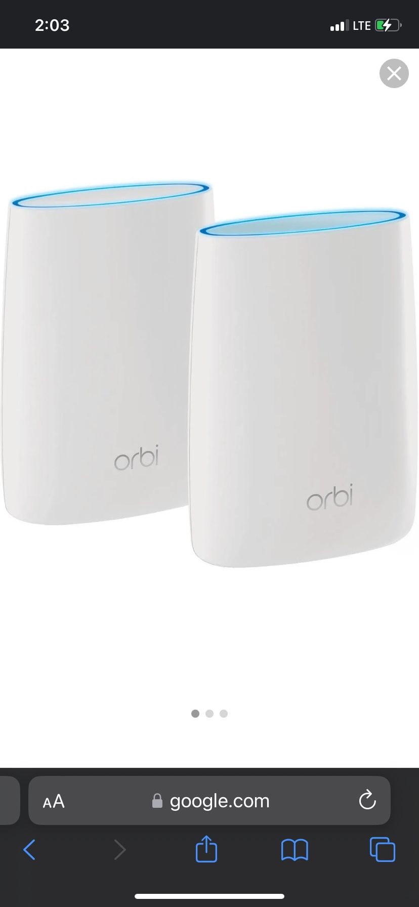 Netgear RBK50-100NAS Orbi High Perfo AC3000 Tri-Band WiFi SYS