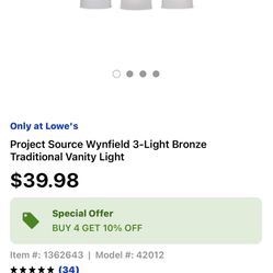 Brand New Bathroom Wall Light 