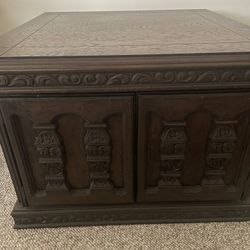 Vintage Wood End Table 