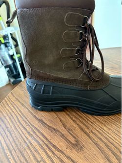 Northside Men’s Insulated Winter Snow Boots – Brown/Black – Like New