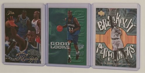 22‑Card Kevin Garnett Lot – Includes Rookie Card