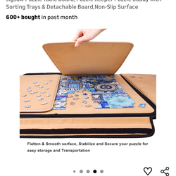 Puzzle Board With Sorting tray.