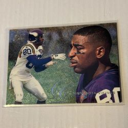 1995 Fleer Flair Preview #19 Cris Carter Minnesota Vikings HOF
