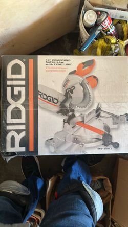 Miter saw ridgid 10in with exactline