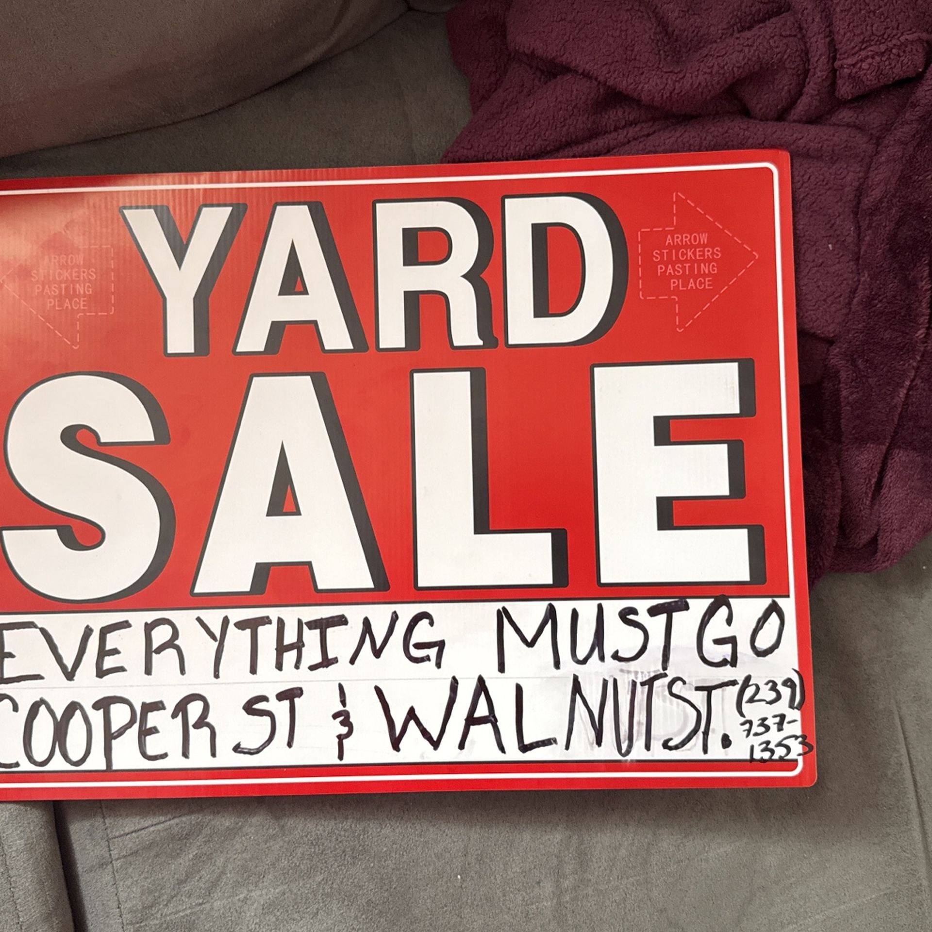 Every Thing Must Go Yard Sale For Whole Week