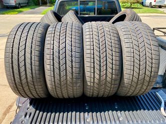 4) 245/40/18 Bridgestone Turanza LS100 MOE Run Flat Tires.  Great Condition   Came off a Mercedes  3 Tires measure 8-9/32 1 tire measures 7/32   DOT 4