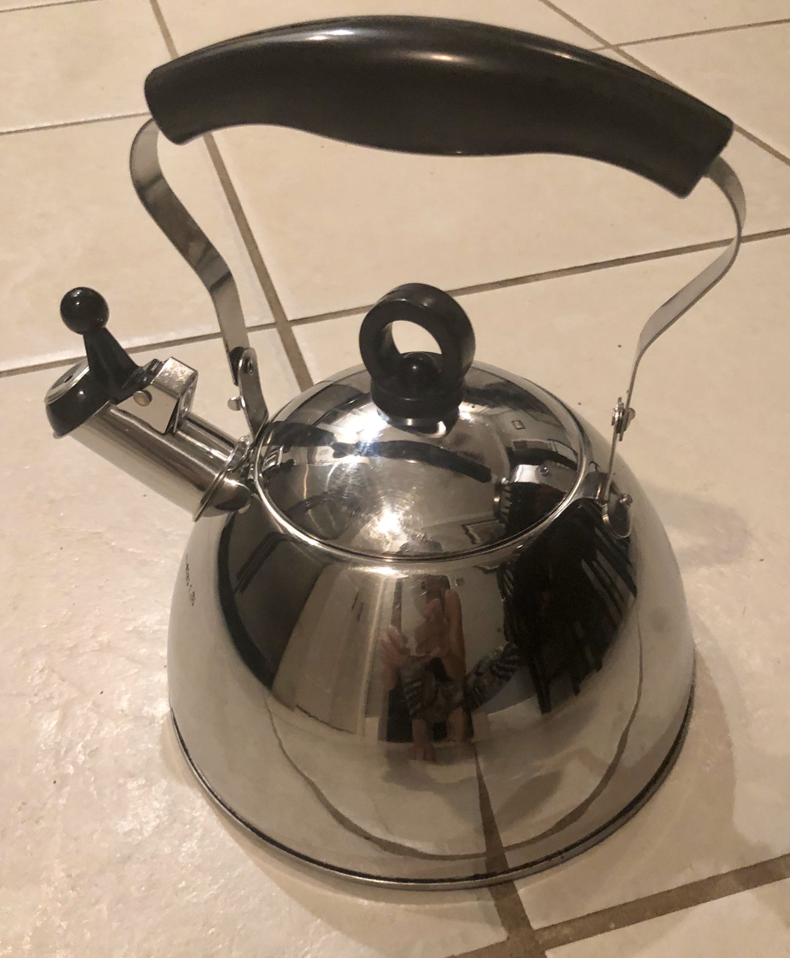 Stainless Steel Tea Pot Kettle w/Lid