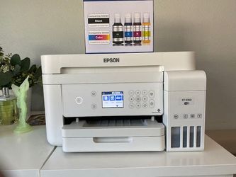 Epson EcoTank ET-3760 Wireless Printer + FREE New Ink Box