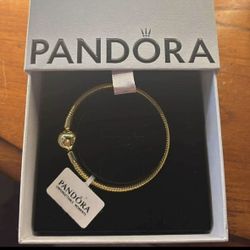 Pandora 14k Gold Plated Bracelet 