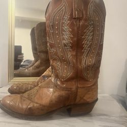  LUCCHESE MEN'S  1883 OSTRICH SKIN 8.5
