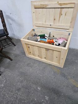 Wooden storage box