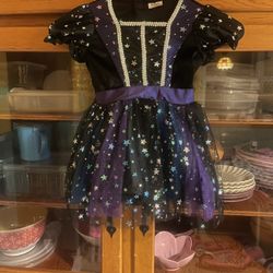 Toddler Witch Costume With Matching Hat 