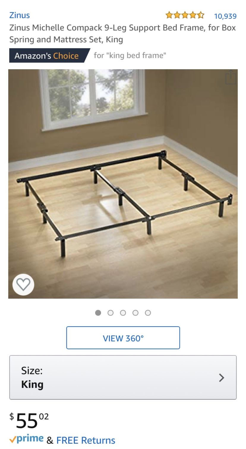 King Metal Bed Frame FREE!!