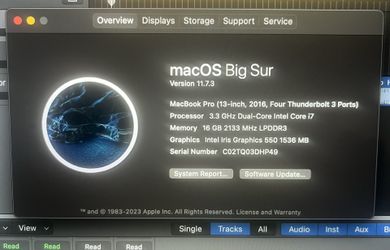 13 Inch MacBook Pro i7 (2016)