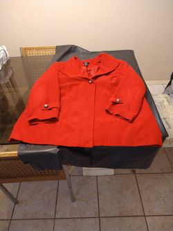 Women's -Plus Size (18/20)-Blazer-Red