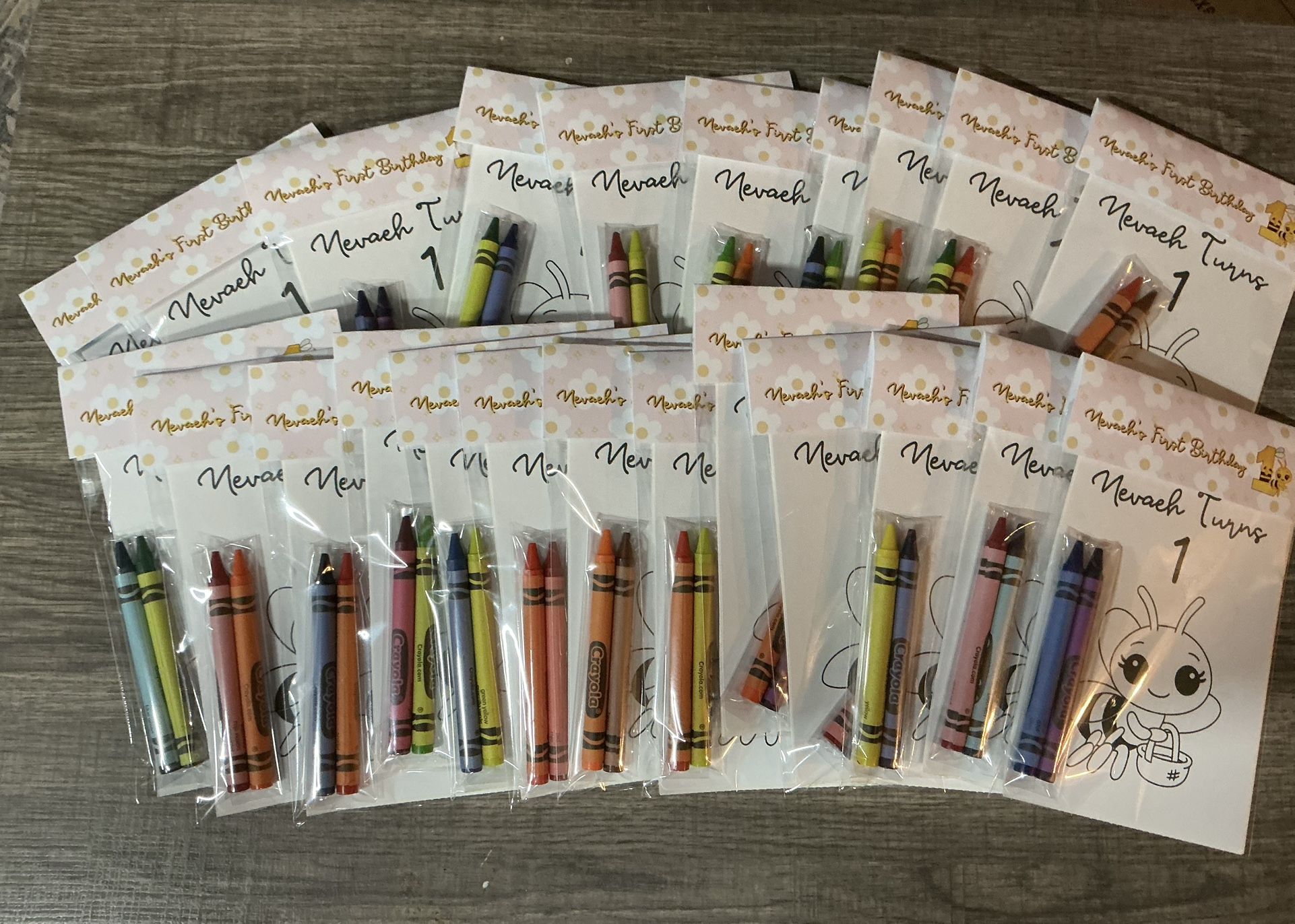 Plim Plim Birthday Favor Coloring Packs