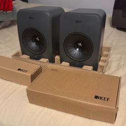 KEF LSX II LT Premium Wireless Bookshelf Speakers | 200W Hi-Fi | Multiroom Audio | Uni-Q Driver