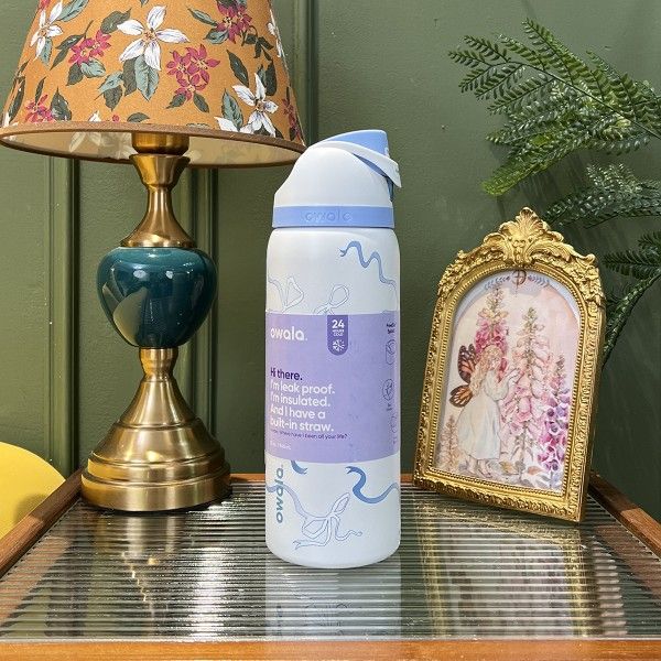 owala 24oz/32OZ Insulated Stainless Steel Water Bottle Double-Layer Kettle With Straw Vacuum Flasks For Sports Travel