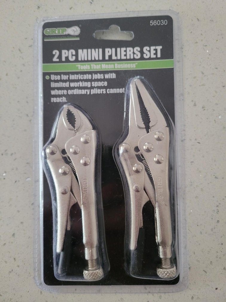 New Grip 2 Piece Mini Vice Grips Pliers