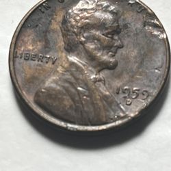 1959 D Penny Error