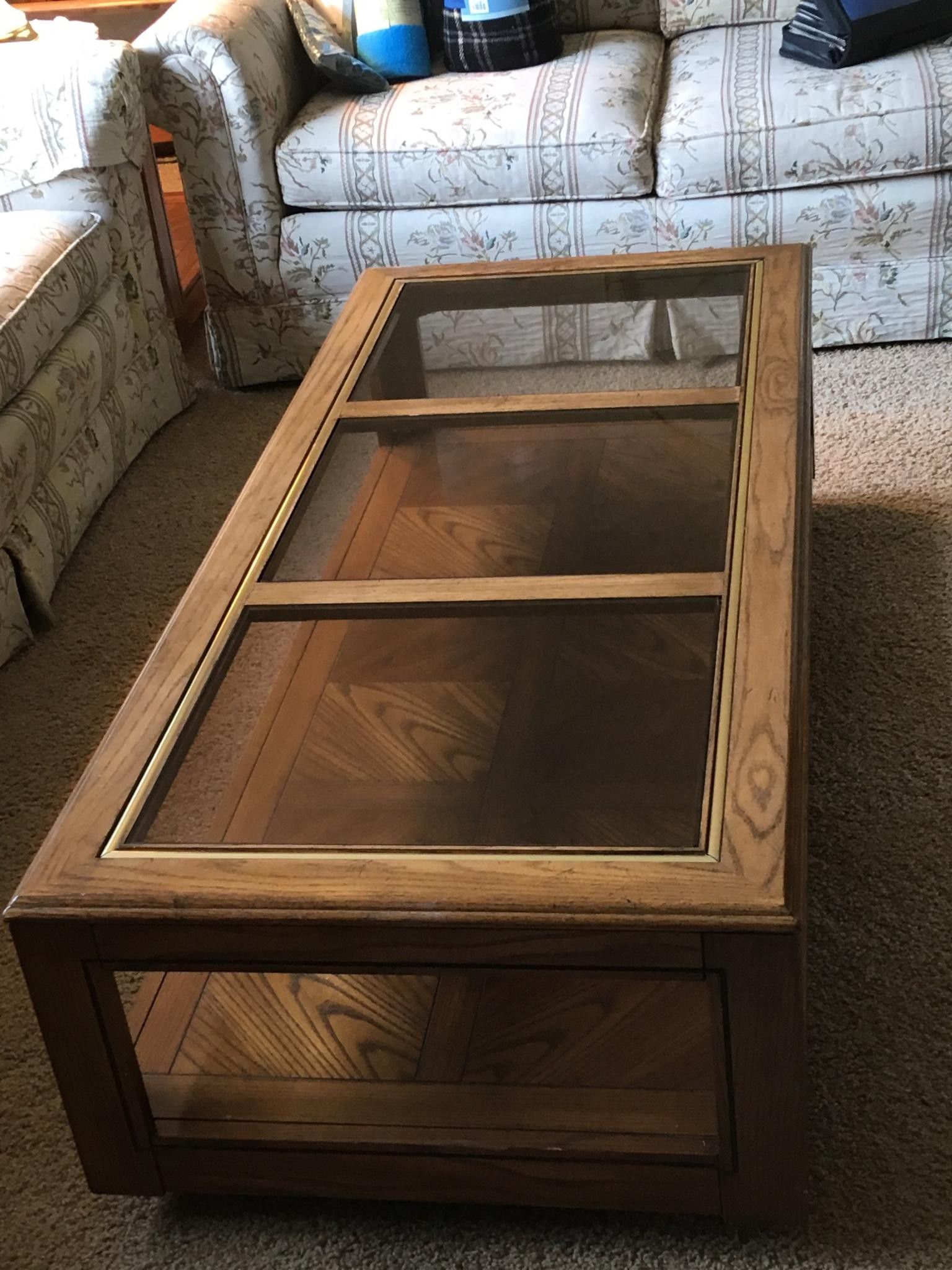 Coffee table with matching end tables