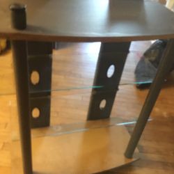 A Beautiful  Shelf  With  Glass Shelves 37” Tall X 30” Long X 16” Wide 