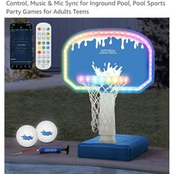 LED Pool Basketball Game Set