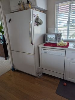 Refrigerator, stove, microwave, dishwasher