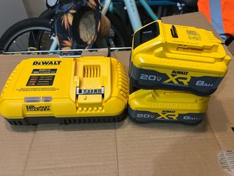 Dewalt 20V MAX XR Lithium-lon Battery and Charger Kit with (2) Powerpack 8.0 Ah Batteries and Charger