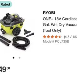 Ryobi shop Vac