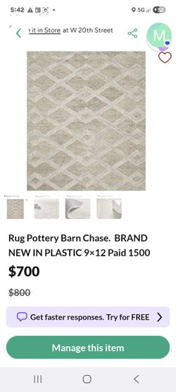 Area Rug Large Pottery Barn Brand New In Plastic