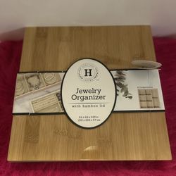 Heritage Living Jewelry Organizer With Bamboo Lid 