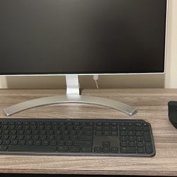 Workstation Set — LG Monitor + Logitech MX Keys + Lift Ergonomic Mouse