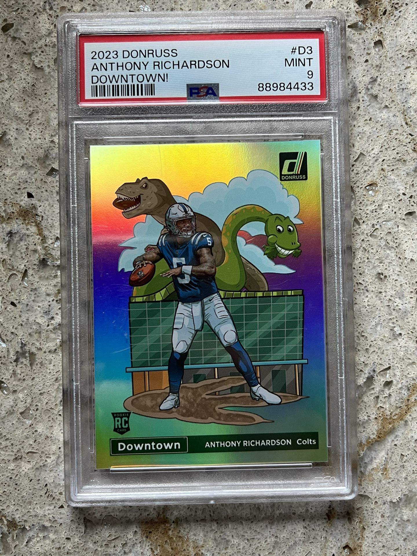 2023 PANINI DONRUSS DOWNTOWN! #D3 ANTHONY RICHARDSON PSA 9