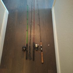 Fishing Rods Lot Of 4